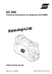 ESAB ES 300i Instrucciones De Uso