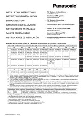 Panasonic S-106ME1E5 Instrucciones De Instalación