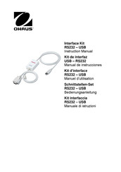 OHAUS RS232 Manual De Instrucciones