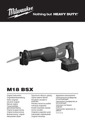 Milwaukee M18 BSX Manual Original