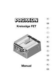 Proxxon FET Manual De Instrucciones