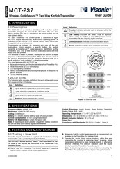 Visonic CodeSecure MCT-237 Guia Del Usuario