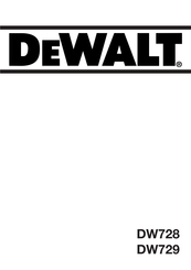 DeWalt DW728 Manual Del Usuario