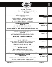 Wells H-2256EU El Manual Para La Operacion Europea