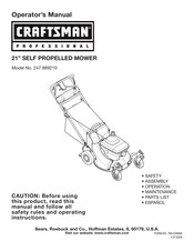 Craftsman 247.889210 Manual Del Operador