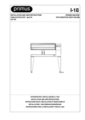 Primus I-18 Instrucciones De Instalación Y Usuario