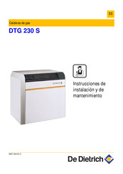 De Dietrich DTG 230 S Instrucciones De Instalación Y De Mantenimiento