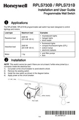 Honeywell RPLS730B Guía De Instalación Y Usuario