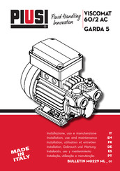 Piusi VISCOMAT 60/2 AC Instalación Uso Y Mantenimiento