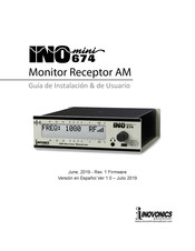 Inovonics Broadcast INO mini 674 Guía De Instalación & De Usuario