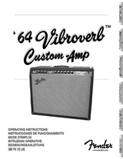 Fender 64 Vibroverb Instrucciones De Funcionamiento