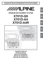 Alpine X701D-A4 Manual De Instalación