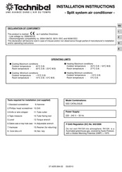 Technibel CA10FICR5 Instrucciones De Instalación
