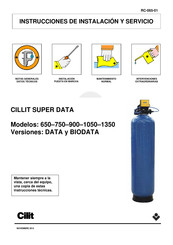 CILIT CILLIT SUPER DATA 650 Instrucciones De Instalación Y Servicio