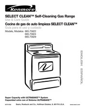 Kenmore SELECT CLEAN 665.75822 Guía Para El Uso Y Cuidado