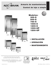 Alto-Shaam 1200-UP Instalación Operación Mantenimiento