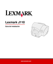 Lexmark J110 Guia De Instalacion