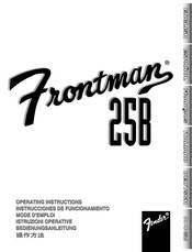 Fender Frontman 25B Instrucciones De Funcionamiento