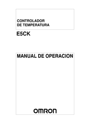 Omron E5CK Manual De Operación