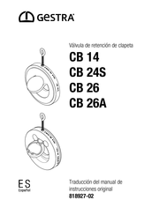 GESTRA CB 26 Manual Del Usuario