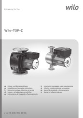 Wilo TOP-Z Instrucciones De Instalación Y Funcionamiento