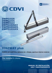 CDVI DIGIWAY plus DWPS102U Manual Del Usuario