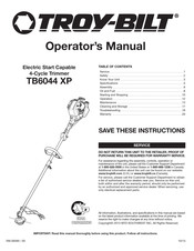 Troy-Bilt TB6044 XP Manual Del Operador