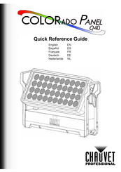 Chauvet Professional COLORADO PANEL Q40 Guía De Referencia Rápida