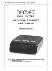 Denver Electronics CR-419 MK2 Instrucciones De Funcionamiento