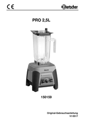 Bartscher PRO 2,5L Manual De Instrucciones