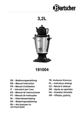 Bartscher 191004 Manual De Instrucciones