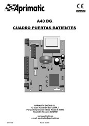 Aprimatic A40 DG Manual De Instrucciones