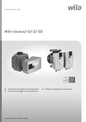 Wilo Stratos-ZD Instrucciones De Instalación Y Funcionamiento