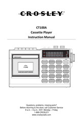 Crosley CT100A Manual De Instrucciones