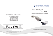Grandstream Networks GXV3672_FHD Guía De Instalación Rápida