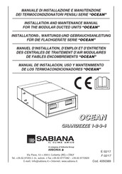 Sabiana OCEAN 4 Manual De Instalación, Uso Y Mantenimiento