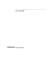 HP Pavillion XT Serie Guía De Inicio