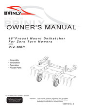 Brinly DTZ-48BH Manual Del Propietário