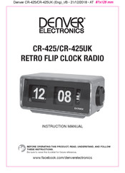 Denver Electronics CR-425 Manual De Instrucciones