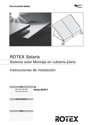 Rotex Solaris H26P Instrucciones De Instalación