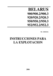 Belarus 920.2 Instrucciones Para La Explotacion