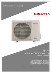 Gabarron IGB18QD-K6DNA1D/O Instrucciones De Instalación