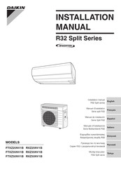 Daikin FTXZ25NV1B Manual De Instalación