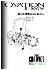 Chauvet Ovation E-190WW Guia De Inicio Rapido