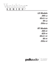 Polk Audio Vanishing 65F/X-LS Manual Del Usuario