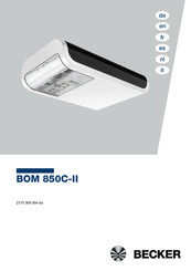 Becker BOM 850C-II Manual De Instrucciones