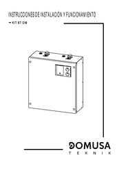 DOMUSA TEKNIK BT DM Instrucciones De Instalación Y Funcionamiento