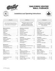 COZY W256G Instrucciones De Instalación Y Funcionamiento