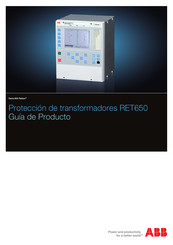 ABB RET650 Guía De Producto