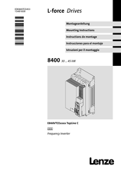 Lenze L-force TopLine C E84AVTCE3034 X Serie Instrucciones Para El Montaje